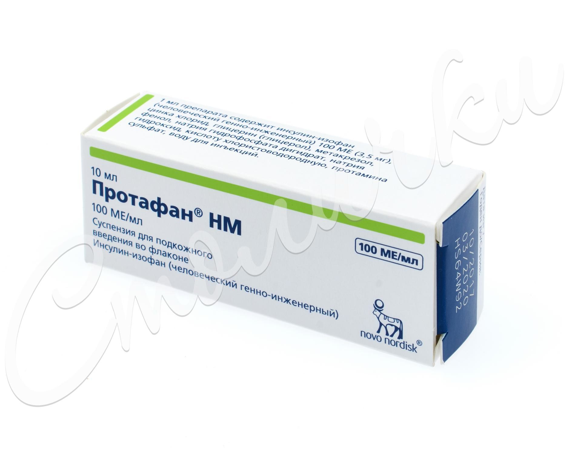 Протафан HM суспензия подкожно 100 МЕ/мл 10мл   по цене .