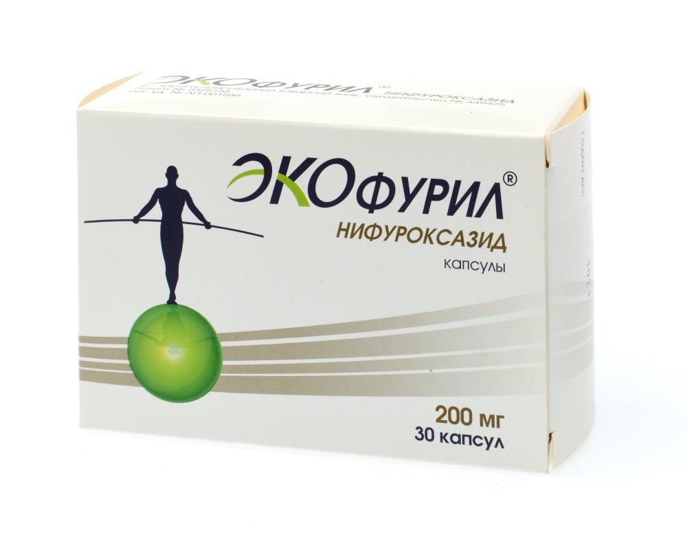 Экофурил капсулы 200мг №30 купить в Москве по цене от 505 рублей