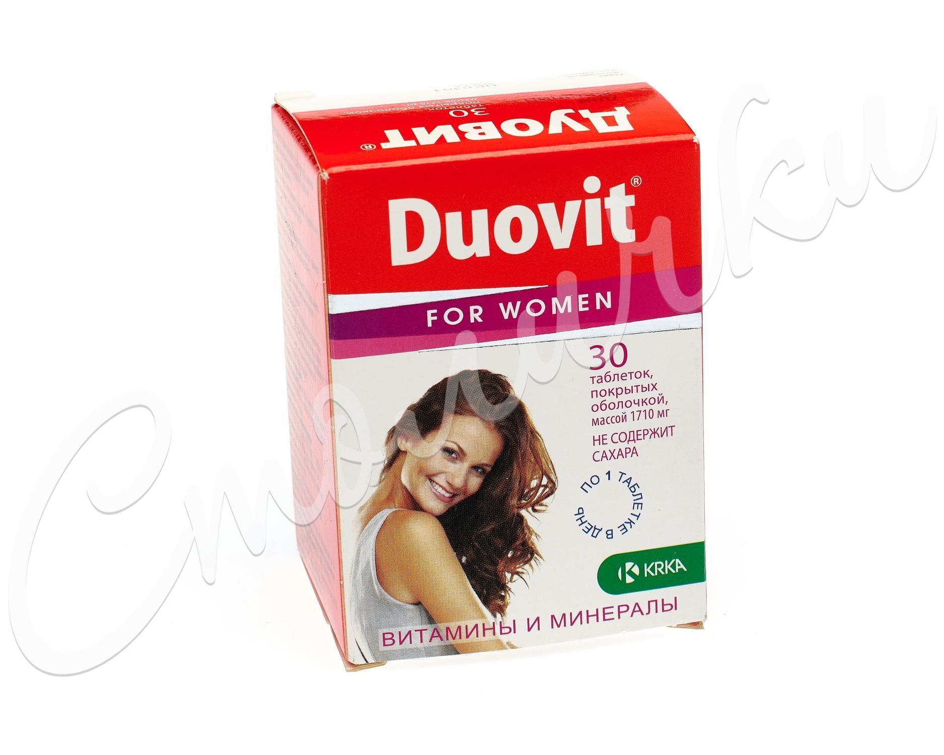 Дуовит для женщин таблетки покрытые оболочкой №30  в Мурино по .