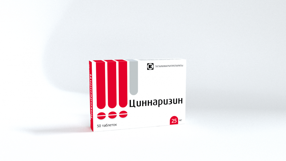 Циннаризин таблетки 25мг №50 купить в Москве по цене от 67 рублей