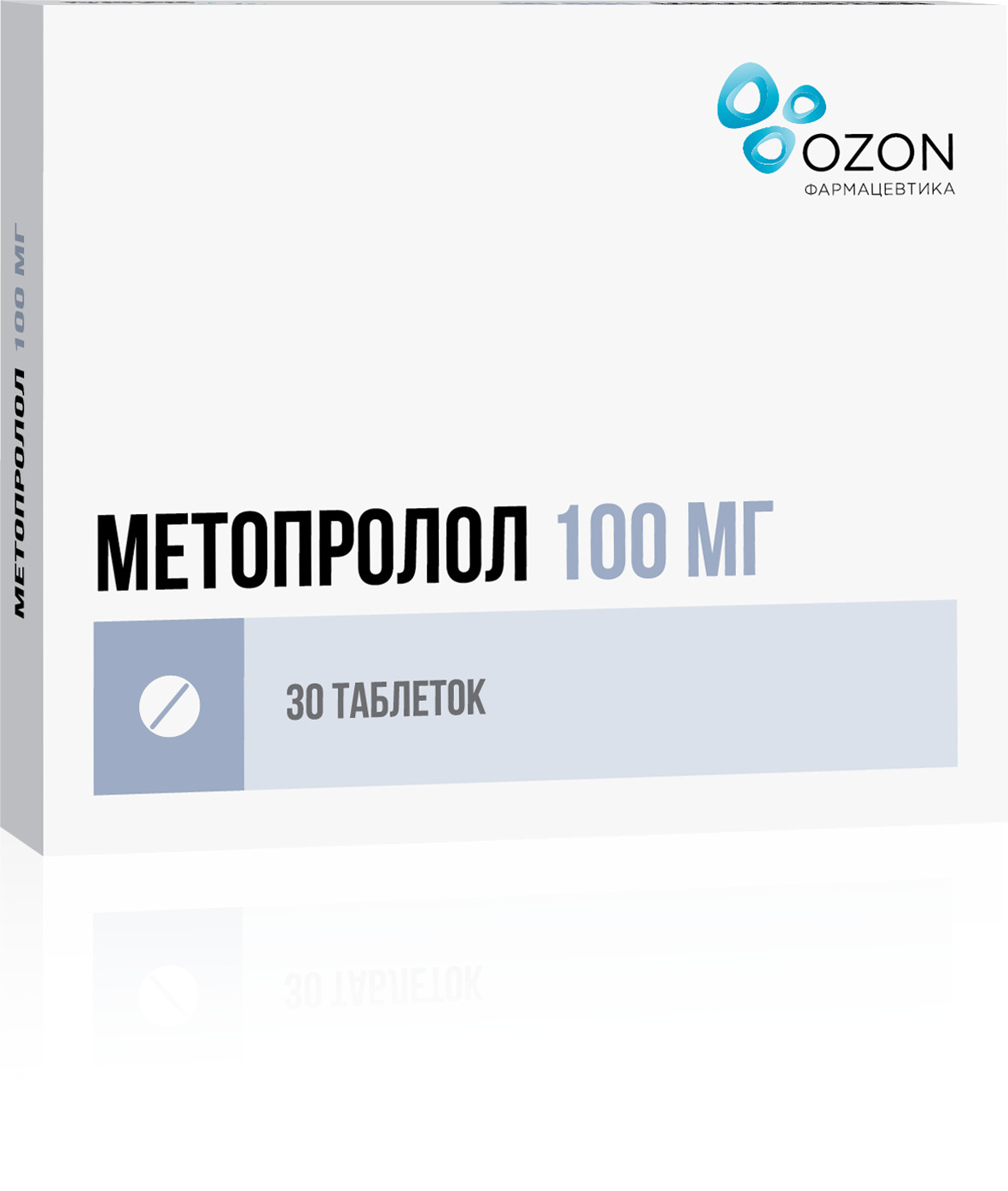 Метопролол Озон таблетки 100мг №30   по цене от 83 рублей