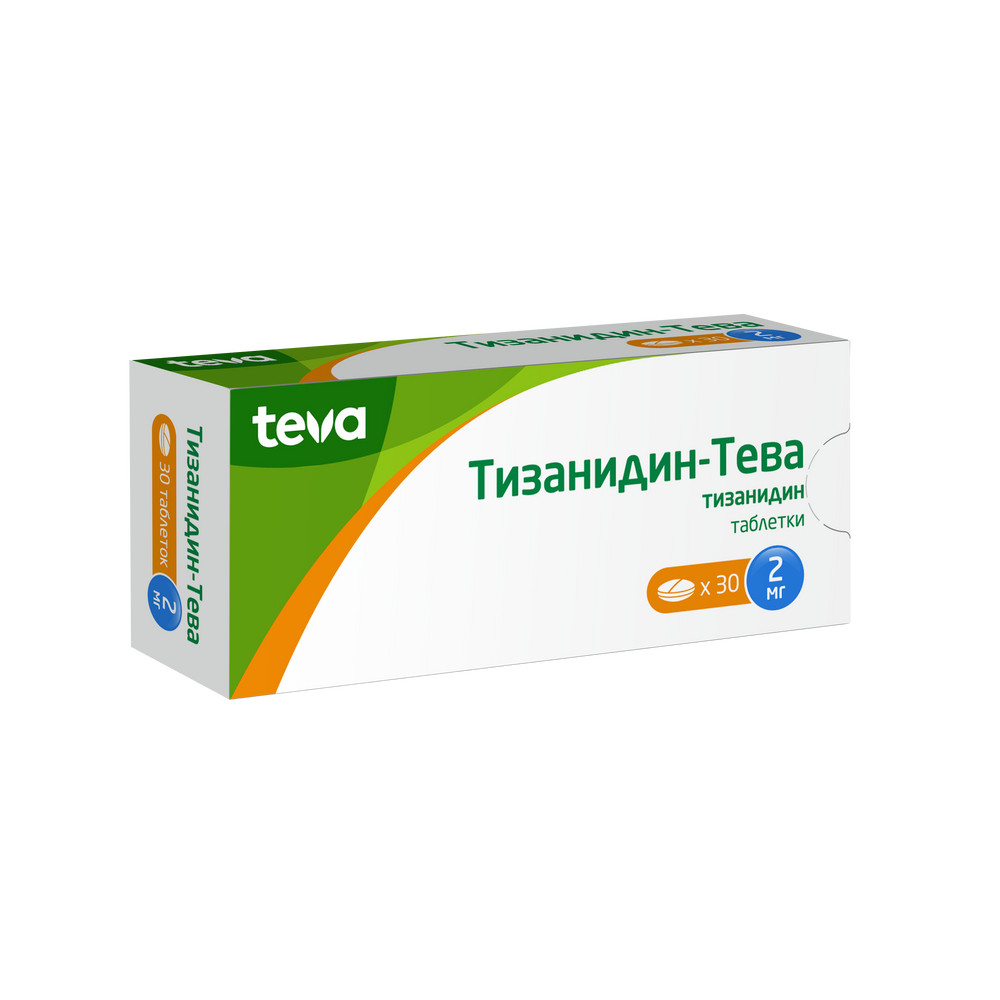 Тизанидин Тева таблетки 2мг №30   по цене от 149 рублей