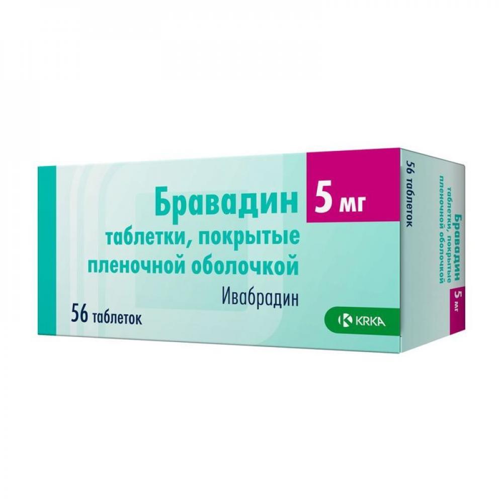 Ивабрадин 5 мг. Бравадин 5мг. №56 таб. П/П/О /Krka/. Бравадин 7.5 мг 56. Бравадин, таблетки 5мг №28. Бравадин таб ППО 7,5мг №28.