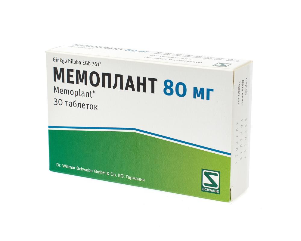 Мемоплант таблетки 80мг №30 купить в Москве по цене от 950 рублей