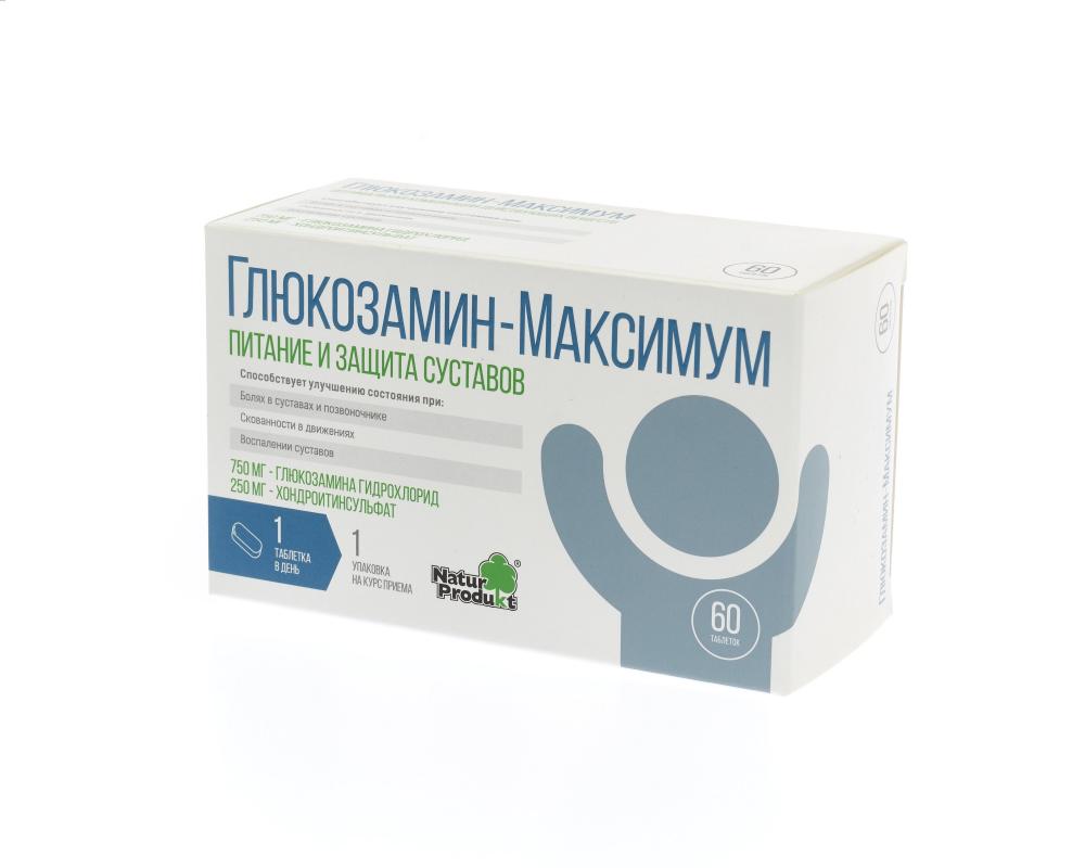 Глюкозамин-Максимум таблетки №60 купить в Москве по цене от 1195 рублей