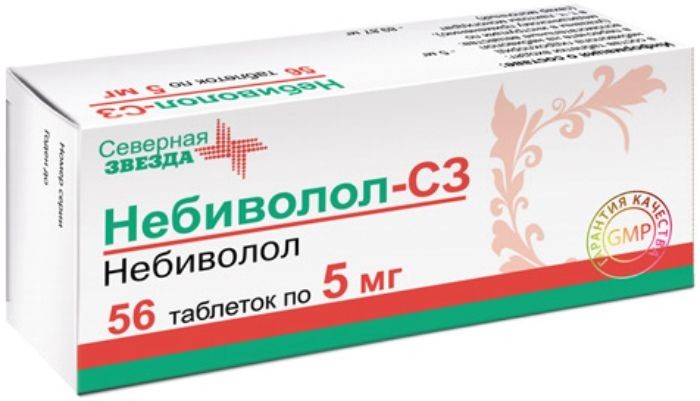 Небиволол СЗ таблетки 5мг №56   по цене от 357 рублей