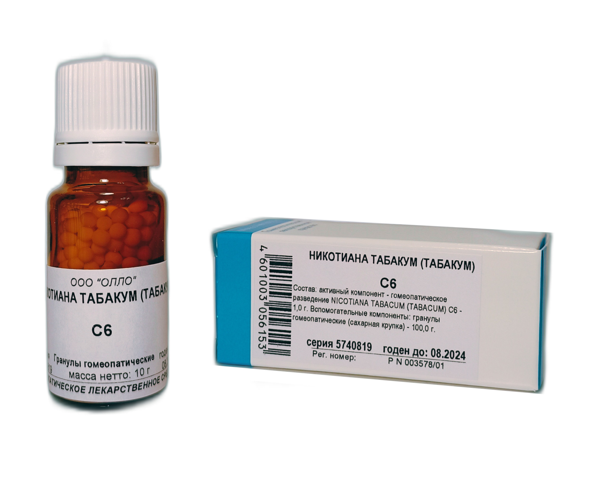 Табакум (Никотиана Табакум) С-6 гранулы 10г  в Истре по цене от .