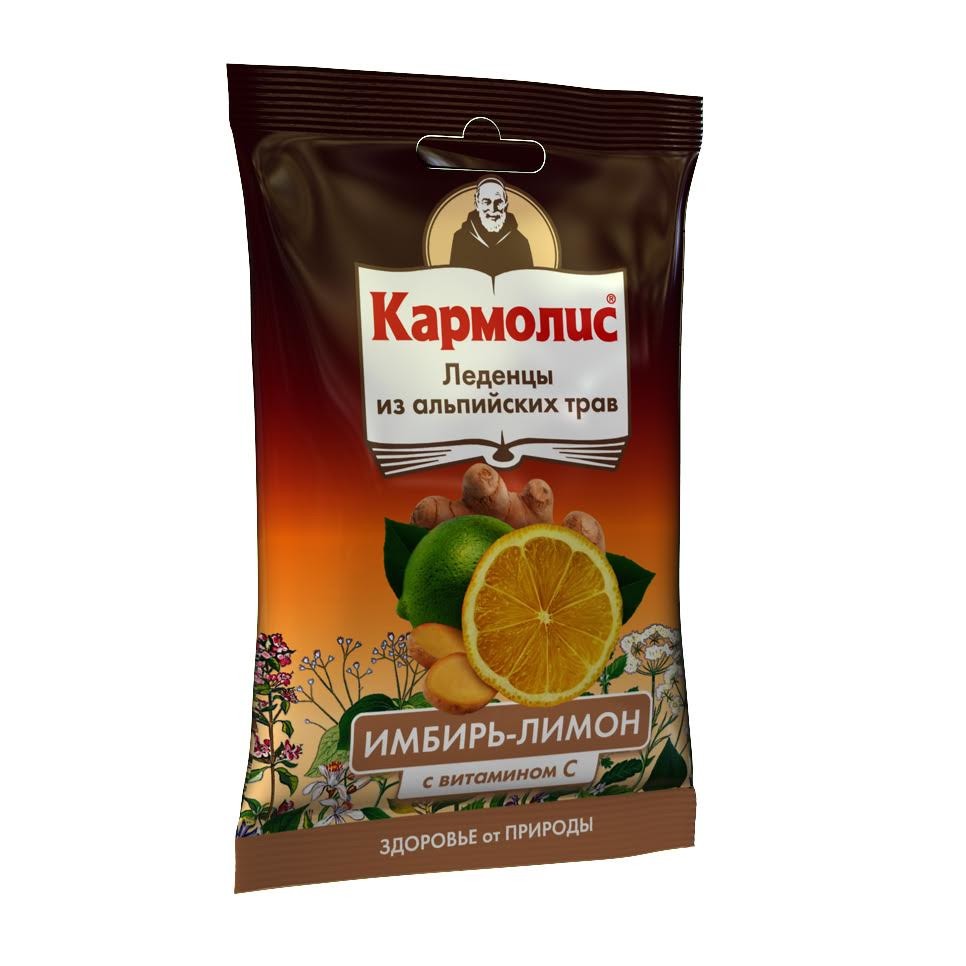 Кармолис леденцы Имбирь/Лимон 75г   по цене от 489 рублей