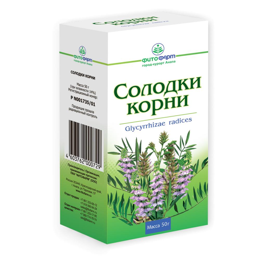 Солодка корни Фитофарм 50г купить в Санкт-Петербурге по цене от 75 рублей