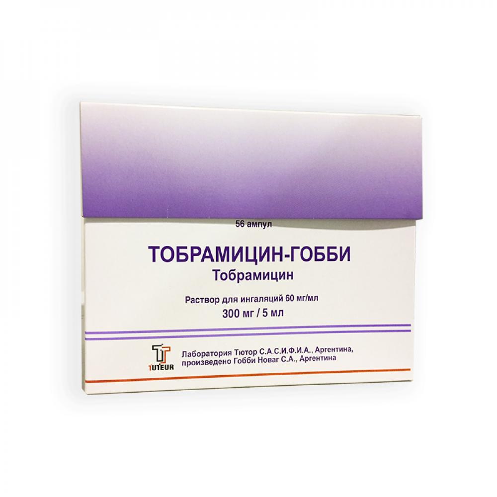 Тобрамицин-Гобби раствор для ингаляций 60мг/мл 5мл №56  в .