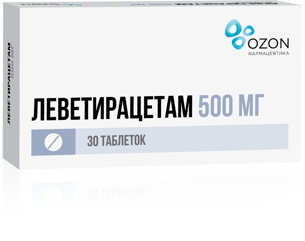 Леветирацетам таблетки 500мг №30   по цене от 937.5 рублей