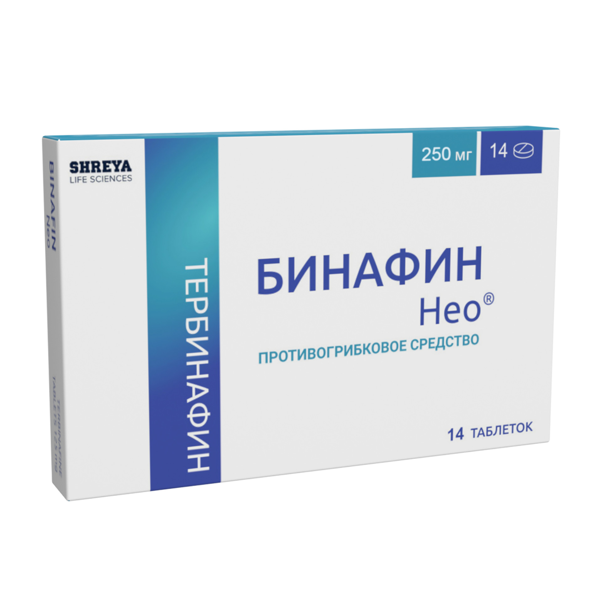 Бинафин Нео таблетки 250мг №14   по цене от 782 рублей