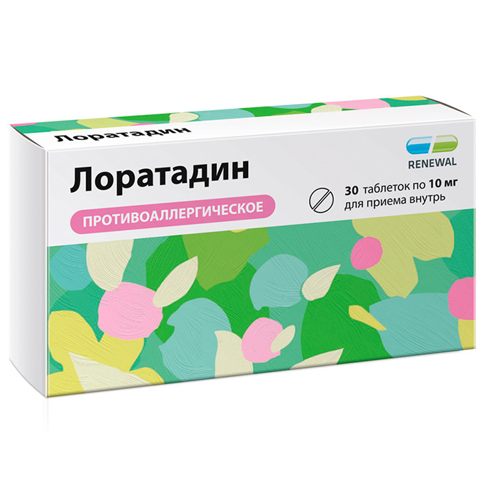 Лоратадин Реневал таблетки 10мг №30   по цене от 134.5 рублей