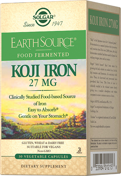 Солгар Железо Коджи капсулы 27мг №30 купить в Москве по цене от 1557 рублей