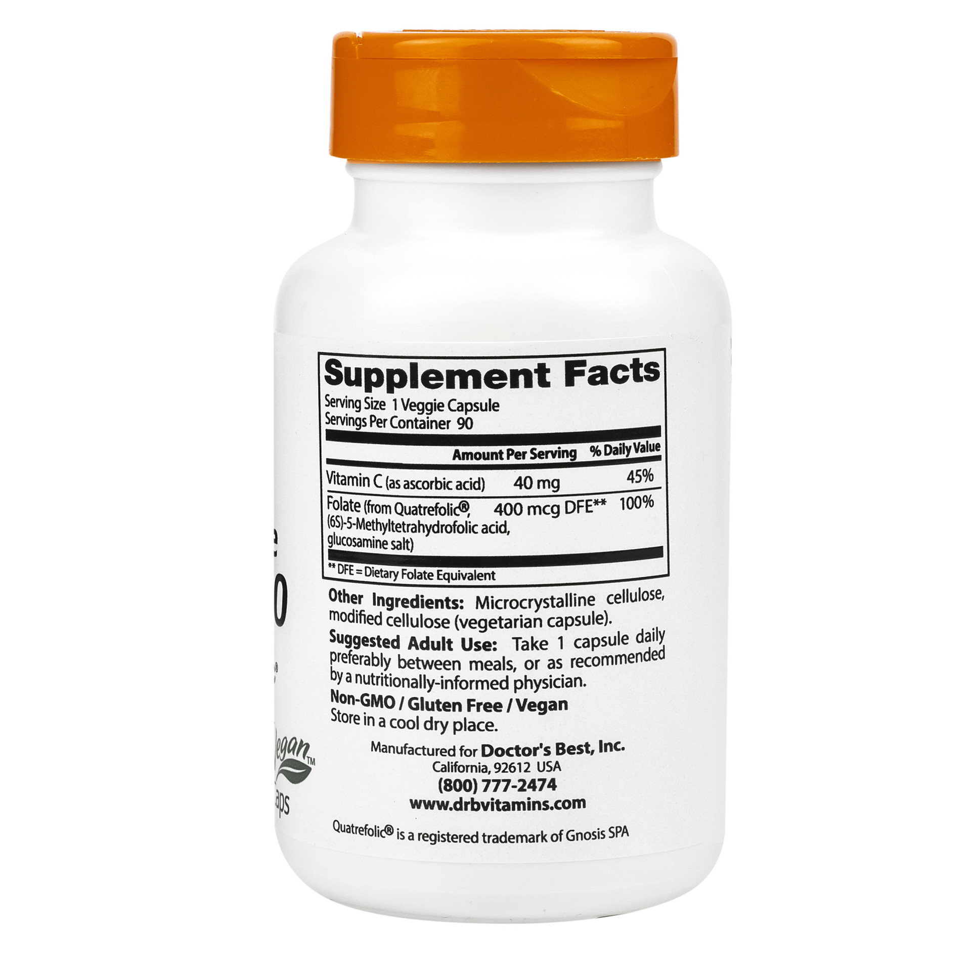 Докторс Бэст Фулли Актив Фолат капсулы 400мг №90 купить в Троицке по ...