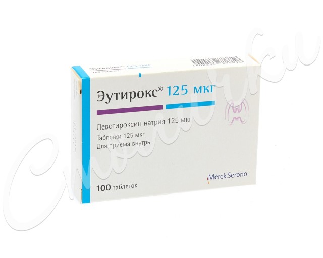 Изображение товара Эутирокс таблетки 125мкг №100