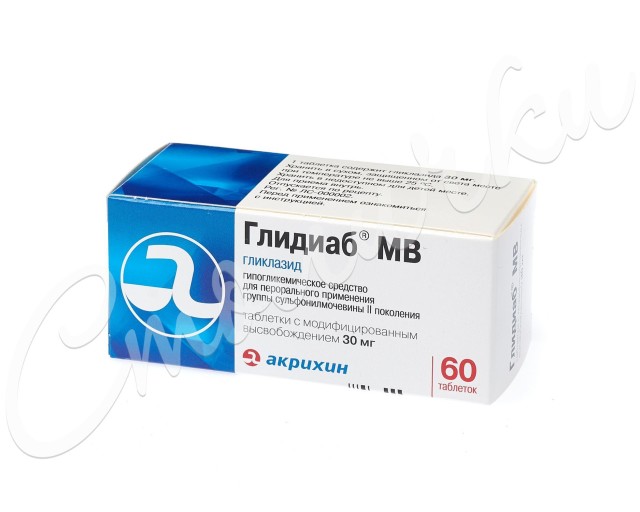 Изображение товара Глидиаб МВ таблетки 30мг №60