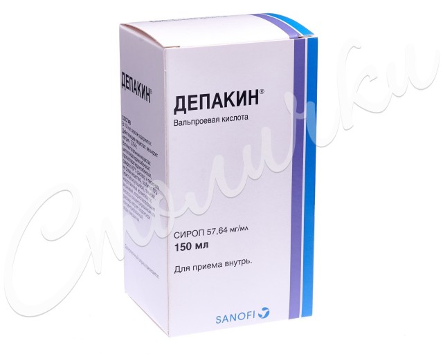 Депакин сироп 5,7% 150мл купить в Москве по цене от 239.5 рублей