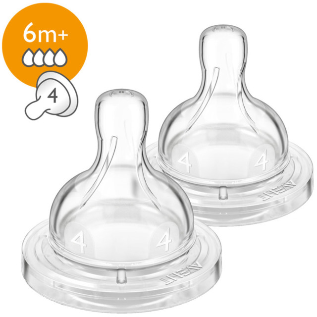 Изображение товара Соска бутылочки Philips Avent SCF634/27 быстрый поток №2 2 шт.
