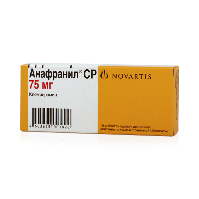 Изображение товара Анафранил СР таблетки пролонгированные 75мг №10
