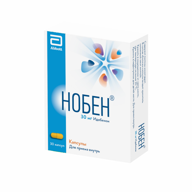 Изображение товара Нобен капсулы 30мг №30 для улучшения памяти и когнитивных функций
