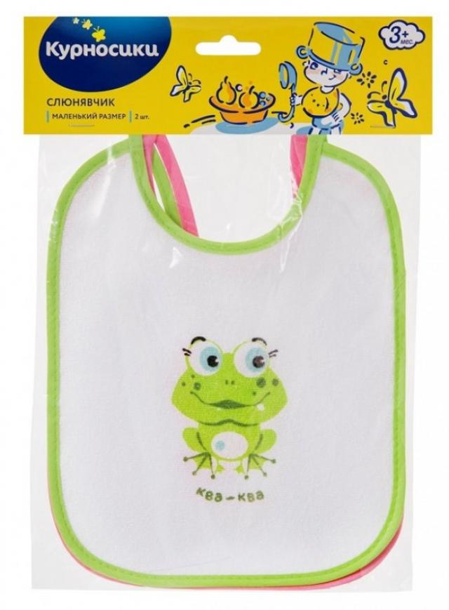 Изображение товара Курносики слюнявчик 2шт. для детей с водонепроницаемой подкладкой