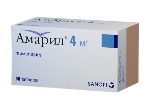 Изображение товара Амарил таблетки 4мг №90
