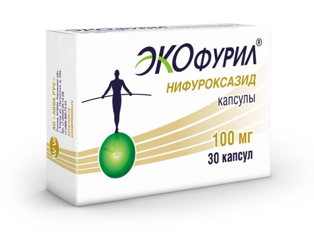 Экофурил капсулы 100мг №30 купить в Москве по цене от 273 рублей