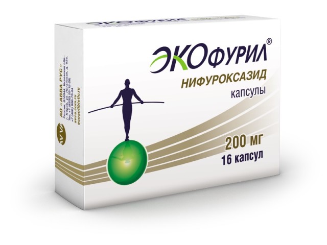 Изображение товара Экофурил капсулы 200мг №16