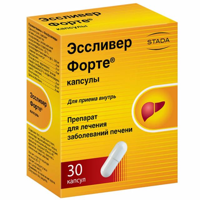 Эссливер форте капсулы №30 купить в Москве по цене от 337 рублей