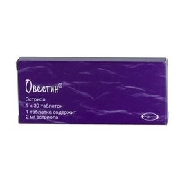 Изображение товара Овестин таблетки 2 мг 30 шт для терапии симптомов менопаузы