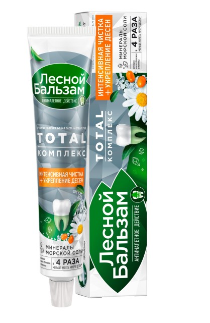 Изображение товара Зубная паста Лесной бальзам ромашка и облепиха 75мл для здоровья десен