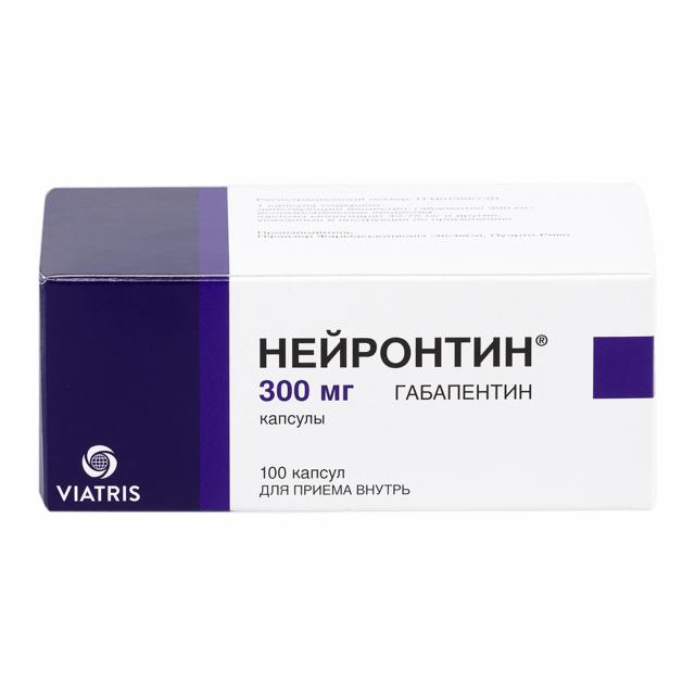 Изображение товара Нейронтин капсулы 300 мг №100 противосудорожное и при невралгии