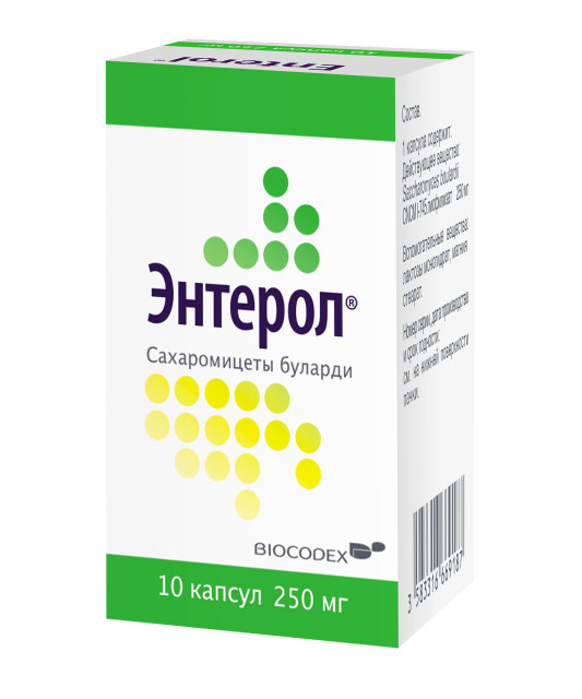 Изображение товара Энтерол капсулы 250 мг №10 противодиарейное средство для взрослых и детей