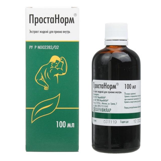 Изображение товара Простанорм жидкий экстракт для внутреннего приема 50/100 мл для лечения простатита