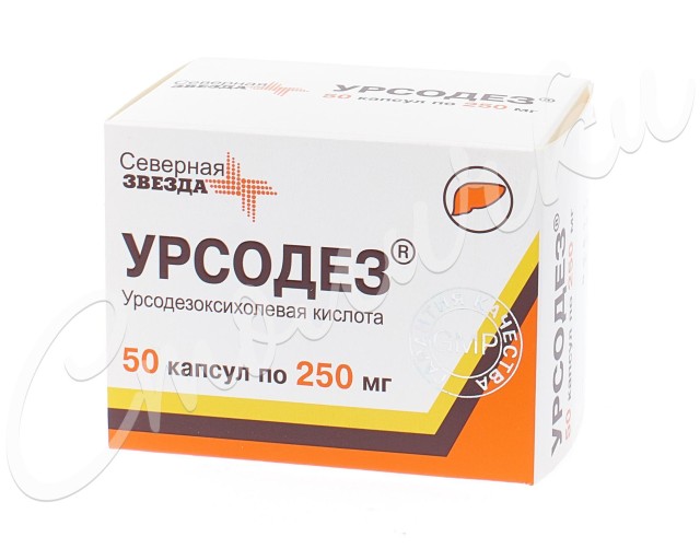 Урсодез капсулы 250мг №50 купить в Москве по цене от 618 рублей