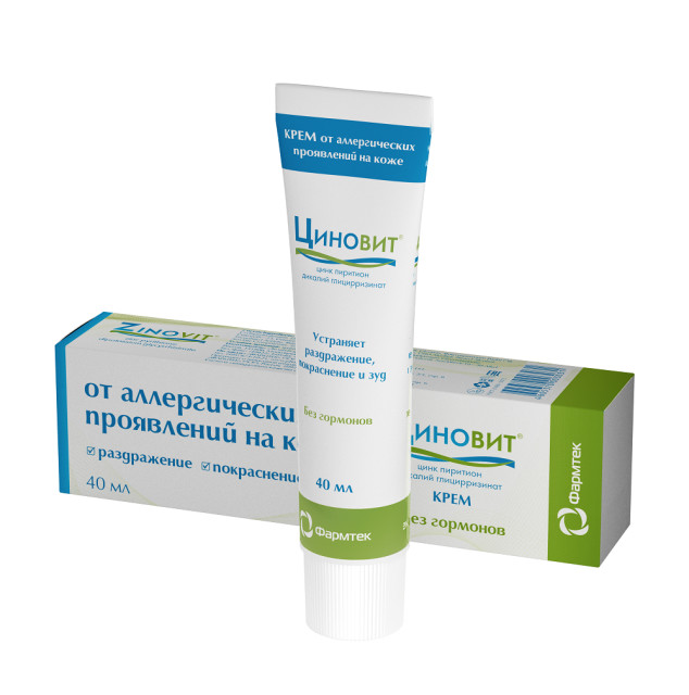 Изображение товара Циновит крем 40 мл для дерматитов псориаза и воспалений кожи
