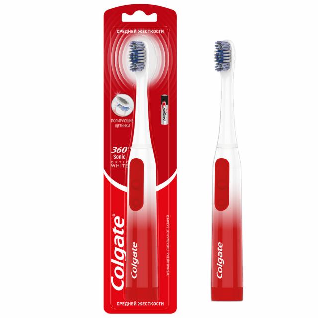 Изображение товара Colgate 360 Optic White электрическая зубная щетка средней жесткости