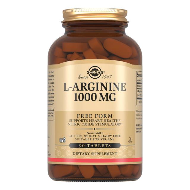 Изображение товара Солгар Л-аргинин таблетки 1000 мг №90 для сердечно-сосудистой системы и спорта