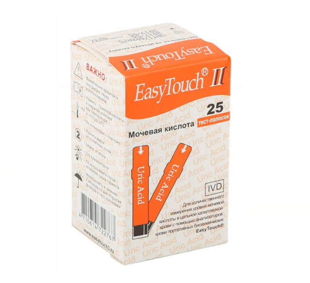 Изображение товара Тест-полоски Easy Touch для определения мочевой кислоты 25 шт