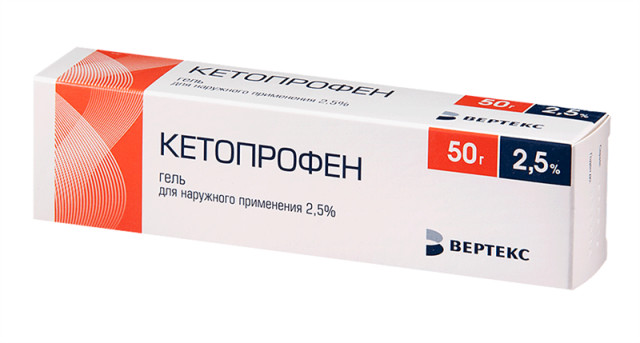 Изображение товара Кетопрофен-Вертекс гель 2,5% 50г