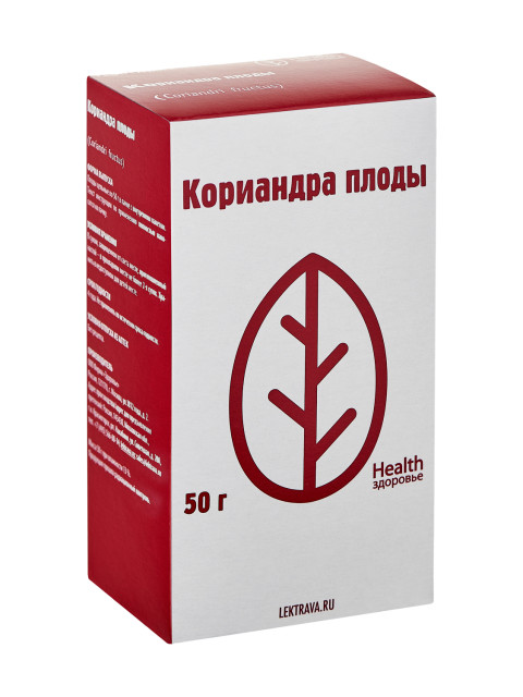 Изображение товара Кориандр плоды Здоровье 50г для улучшения пищеварения