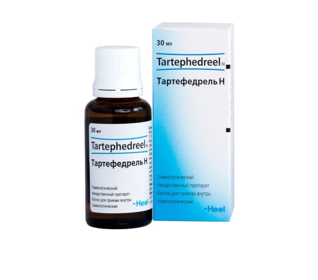 Изображение товара Гомеопатические капли Тартефедрель Н внутренние 30мл при воспалении дыхательных путей
