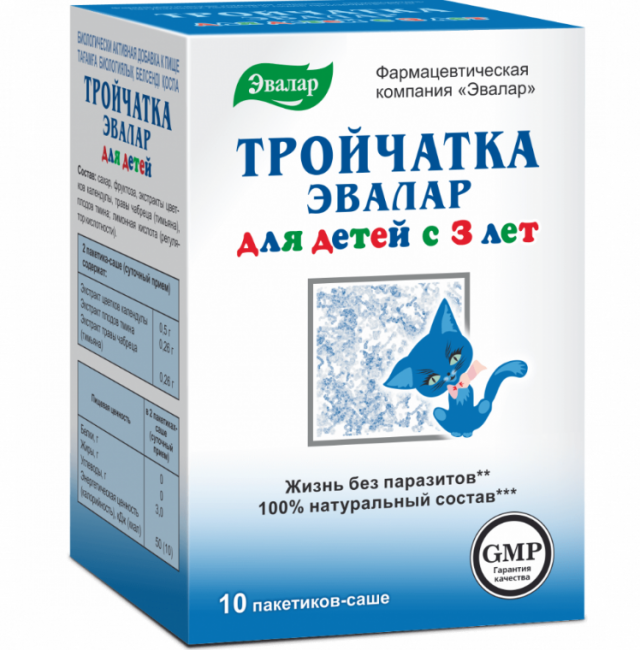 Изображение товара Тройчатка для детей саше 3,6г Эвалар №10