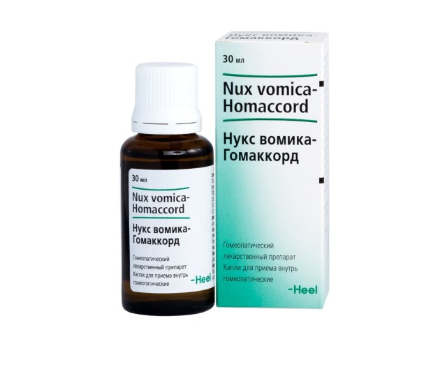 Изображение товара Нукс Вомика-Гомаккорд капли внутрь 30мл для лечения спастических колитных состояний