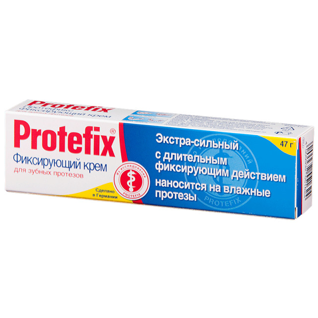 Протефикс крем для фиксации зубных протезов экстра сильный 40мл купить в Москве по цене от 306 рублей
