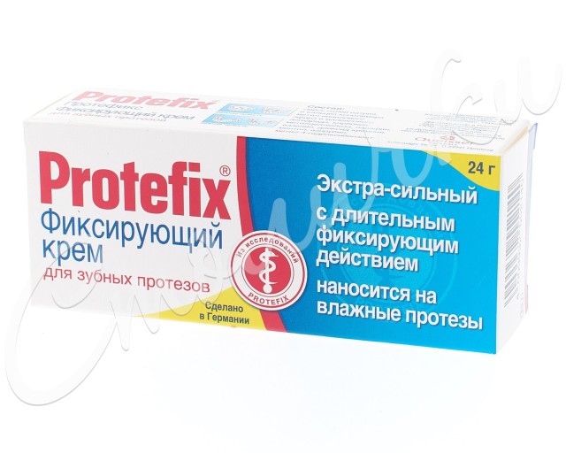 Протефикс крем для фиксации зубных протезов экстра сильный 20мл купить в Москве по цене от 195 рублей