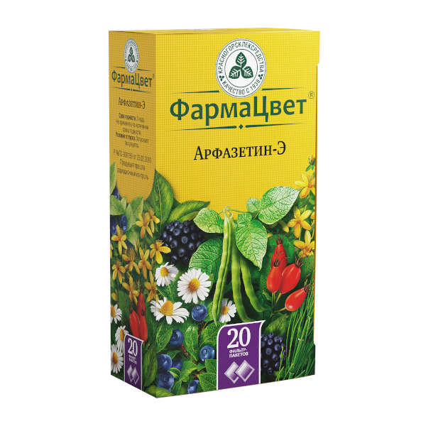 Изображение товара Сбор Арфазетин Э КЛС 2г №20 для снижения сахара при диабете