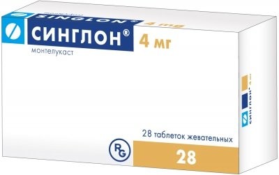 Изображение товара Синглон жевательные таблетки 4 мг для детей 28 шт бронхиальная астма профилактика