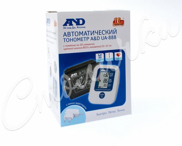 Эй Энд Ди Тонометр автомат UA-888 с адаптером купить в Москве по цене от 2290 рублей
